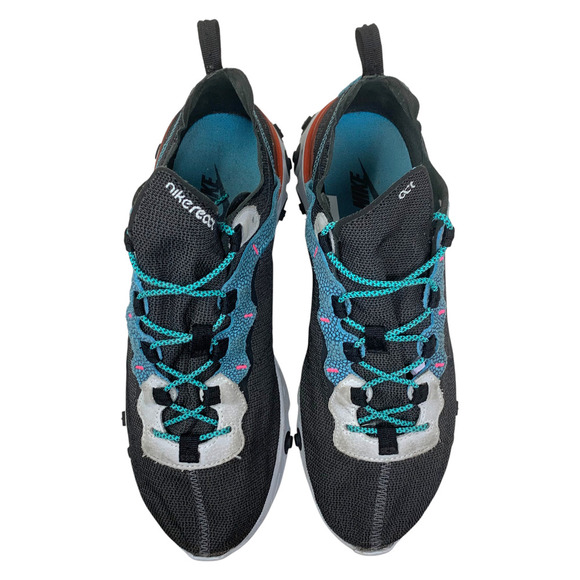 Nike React Element 55 SE Anthracite Blue Fury Sneakers Men's Sz 9 CD2153-001 - Picture 7 of 11